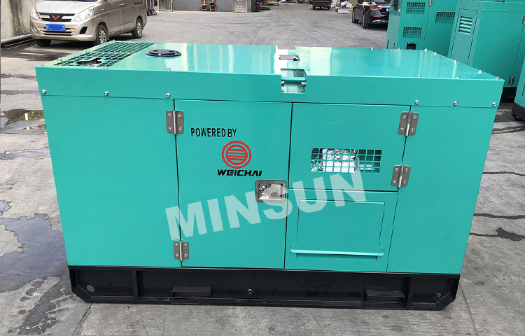 37.5kVA Weichai Generator Side View