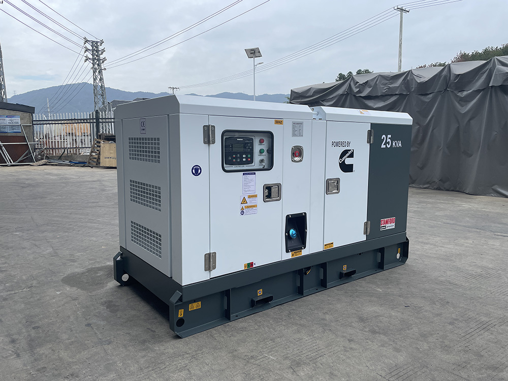 Industrial application of the Cummins diesel generator set in a rugged outdoor environment
